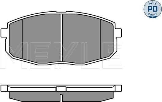 Meyle 025 239 6617/PD - Комплект спирачно феродо, дискови спирачки vvparts.bg