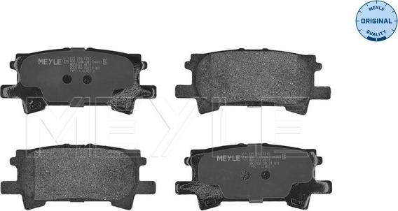 Meyle 025 239 6715 - Комплект спирачно феродо, дискови спирачки vvparts.bg