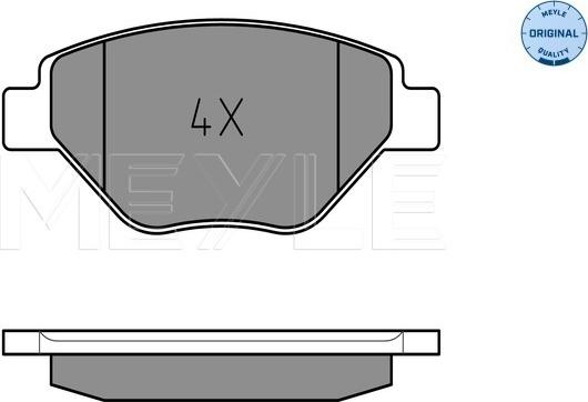 Meyle 025 239 3418 - Комплект спирачно феродо, дискови спирачки vvparts.bg