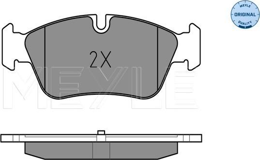 Meyle 025 239 3517 - Комплект спирачно феродо, дискови спирачки vvparts.bg