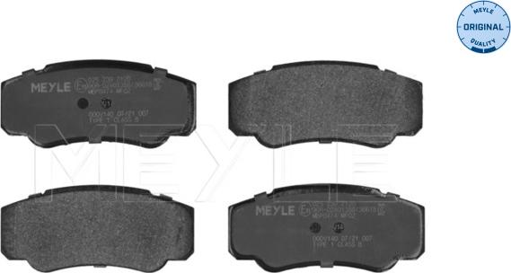 Meyle 025 239 2120 - Комплект спирачно феродо, дискови спирачки vvparts.bg