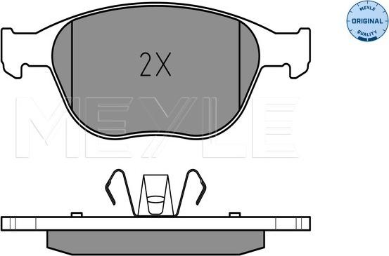 Meyle 025 234 4017 - Комплект спирачно феродо, дискови спирачки vvparts.bg