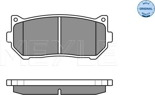 Meyle 025 234 5513/W - Комплект спирачно феродо, дискови спирачки vvparts.bg