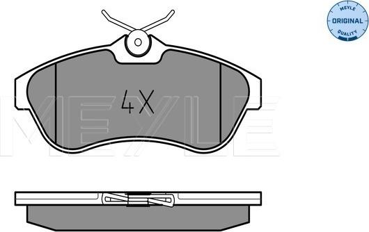 Meyle 025 234 0919 - Комплект спирачно феродо, дискови спирачки vvparts.bg