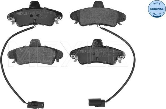 Meyle 025 234 1015/B - Комплект спирачно феродо, дискови спирачки vvparts.bg