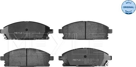 Meyle 025 234 2016/W - Комплект спирачно феродо, дискови спирачки vvparts.bg