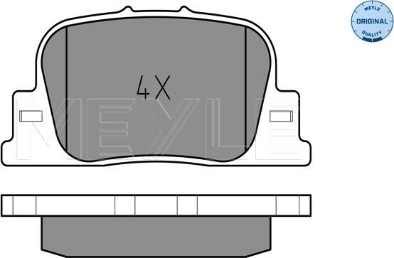Meyle 025 235 9215 - Комплект спирачно феродо, дискови спирачки vvparts.bg
