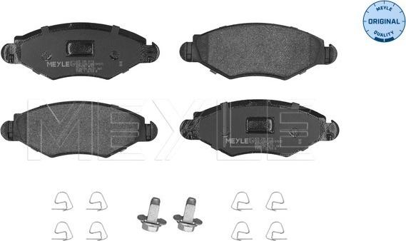 Meyle 025 235 9718 - Комплект спирачно феродо, дискови спирачки vvparts.bg