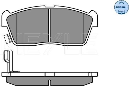 Meyle 025 235 0715 - Комплект спирачно феродо, дискови спирачки vvparts.bg