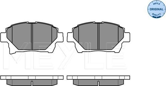 Meyle 025 235 1015/W - Комплект спирачно феродо, дискови спирачки vvparts.bg