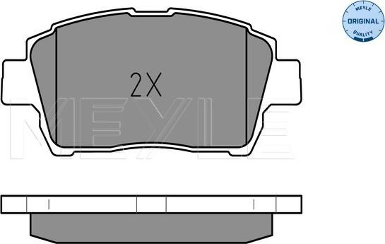 Meyle 025 235 1017 - Комплект спирачно феродо, дискови спирачки vvparts.bg