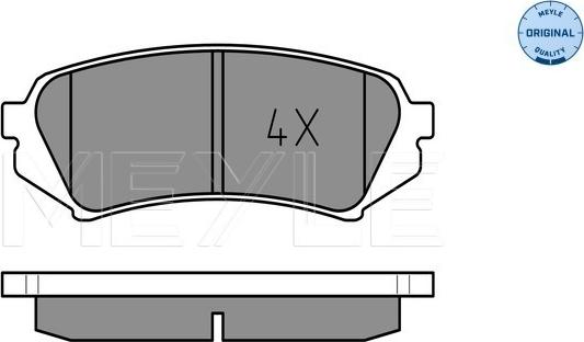 Meyle 025 235 3917 - Комплект спирачно феродо, дискови спирачки vvparts.bg