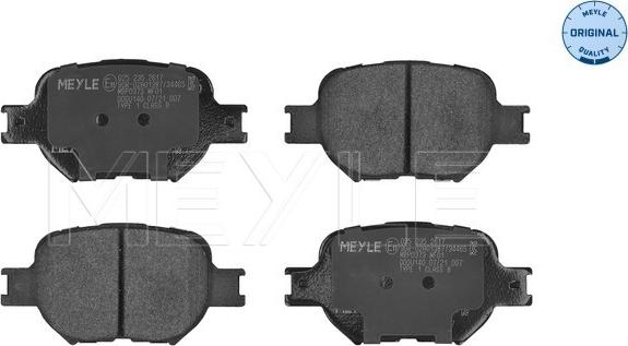 Meyle 025 235 2617 - Комплект спирачно феродо, дискови спирачки vvparts.bg