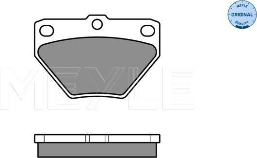 Meyle 025 235 2114/W - Комплект спирачно феродо, дискови спирачки vvparts.bg