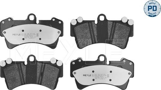 Meyle 025 236 9317/PD - Комплект спирачно феродо, дискови спирачки vvparts.bg