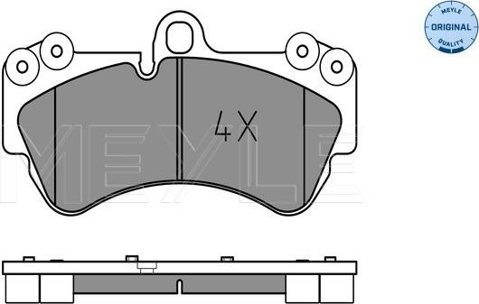 Meyle 025 236 9217 - Комплект спирачно феродо, дискови спирачки vvparts.bg