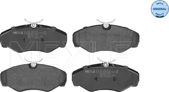 Meyle 025 230 9918 - Комплект спирачно феродо, дискови спирачки vvparts.bg