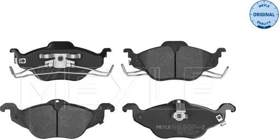 Meyle 025 230 6317/W - Комплект спирачно феродо, дискови спирачки vvparts.bg