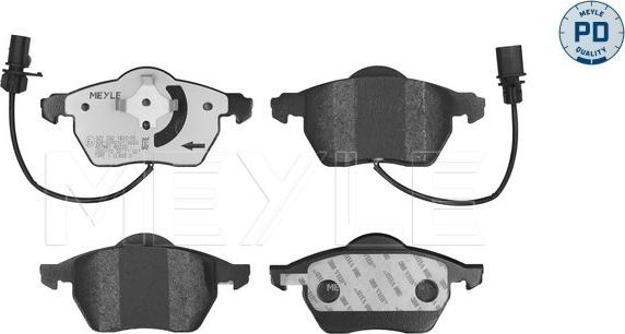 Meyle 025 230 1820/PD - Комплект спирачно феродо, дискови спирачки vvparts.bg