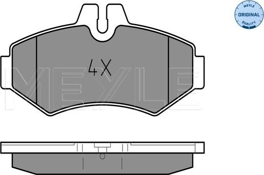 Meyle 025 230 2118 - Комплект спирачно феродо, дискови спирачки vvparts.bg