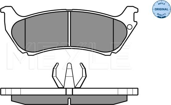 Meyle 025 231 9017/W - Комплект спирачно феродо, дискови спирачки vvparts.bg