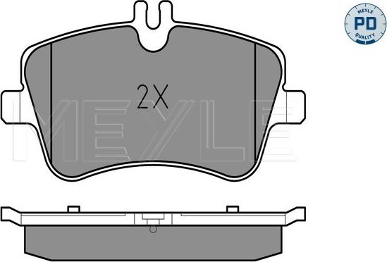 Meyle 025 231 4419/PD - Комплект спирачно феродо, дискови спирачки vvparts.bg