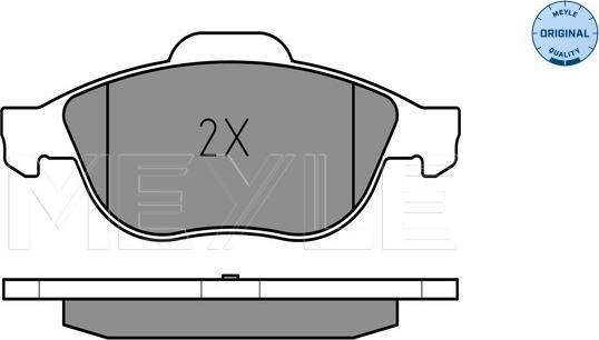 Meyle 025 231 4119/W - Комплект спирачно феродо, дискови спирачки vvparts.bg