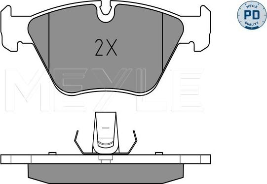 Meyle 025 231 8320/PD - Комплект спирачно феродо, дискови спирачки vvparts.bg