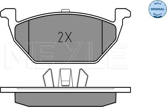 Meyle 025 231 3019/A - Комплект спирачно феродо, дискови спирачки vvparts.bg