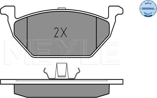 Meyle 025 231 3019/A - Комплект спирачно феродо, дискови спирачки vvparts.bg