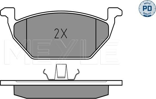 Meyle 025 231 3119/PD - Комплект спирачно феродо, дискови спирачки vvparts.bg