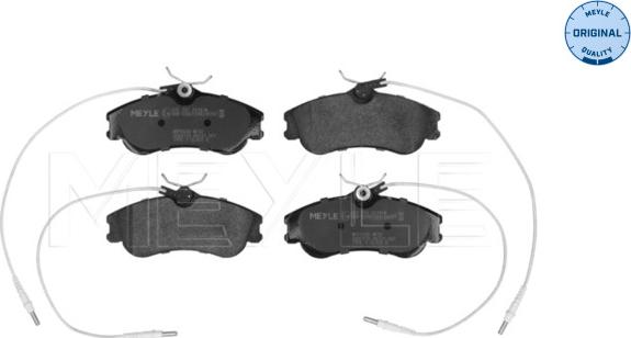 Meyle 025 231 2419/W - Комплект спирачно феродо, дискови спирачки vvparts.bg