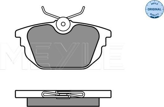 Meyle 025 231 7714 - Комплект спирачно феродо, дискови спирачки vvparts.bg