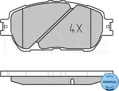 Meyle 025 238 5516 - Комплект спирачно феродо, дискови спирачки vvparts.bg