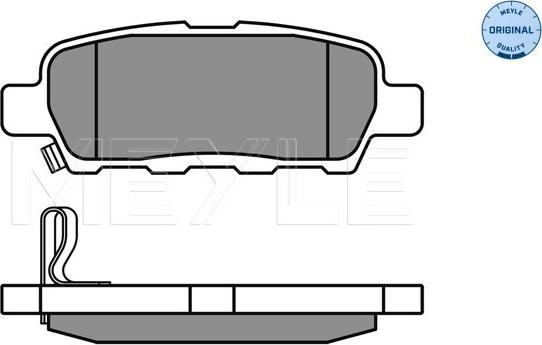 Meyle 025 238 7114/W - Комплект спирачно феродо, дискови спирачки vvparts.bg