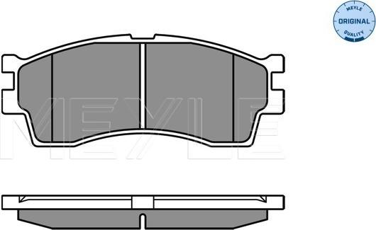 Meyle 025 238 7316/W - Комплект спирачно феродо, дискови спирачки vvparts.bg