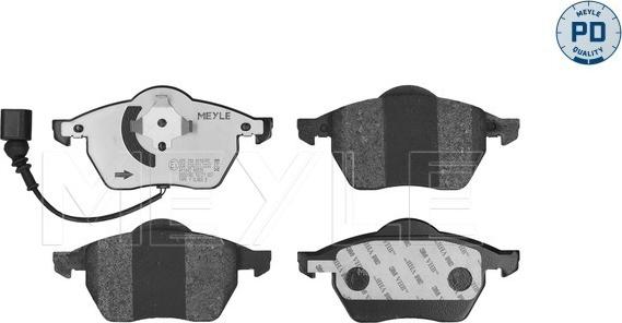 Meyle 025 233 9219/PD - Комплект спирачно феродо, дискови спирачки vvparts.bg