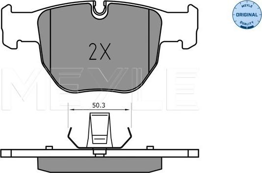 Meyle 025 233 9719 - Комплект спирачно феродо, дискови спирачки vvparts.bg