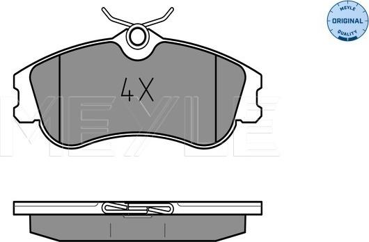 Meyle 025 233 4619 - Комплект спирачно феродо, дискови спирачки vvparts.bg