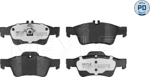 Meyle 025 233 3416/PD - Комплект спирачно феродо, дискови спирачки vvparts.bg