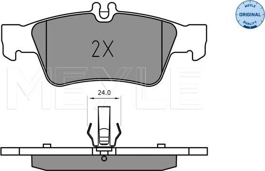 Meyle 025 233 3516 - Комплект спирачно феродо, дискови спирачки vvparts.bg