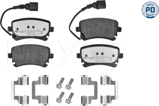 Meyle 025 233 2617-1/PD - Комплект спирачно феродо, дискови спирачки vvparts.bg