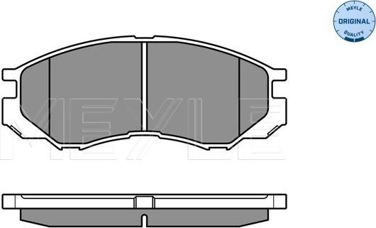 Meyle 025 232 9015/W - Комплект спирачно феродо, дискови спирачки vvparts.bg