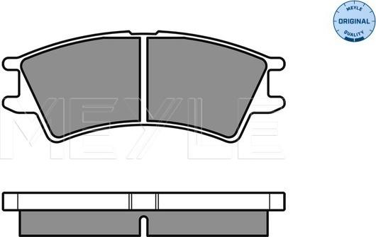 Meyle 025 232 3816/W - Комплект спирачно феродо, дискови спирачки vvparts.bg