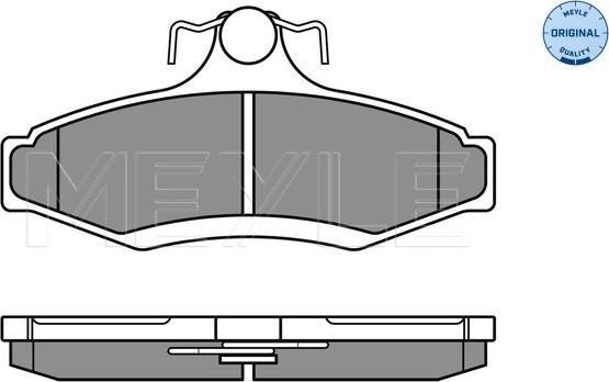 Meyle 025 232 3714 - Комплект спирачно феродо, дискови спирачки vvparts.bg