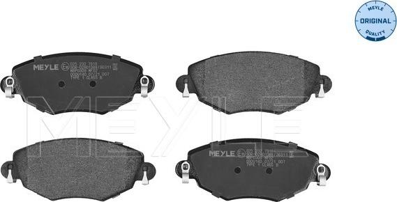 Meyle 025 232 7918 - Комплект спирачно феродо, дискови спирачки vvparts.bg