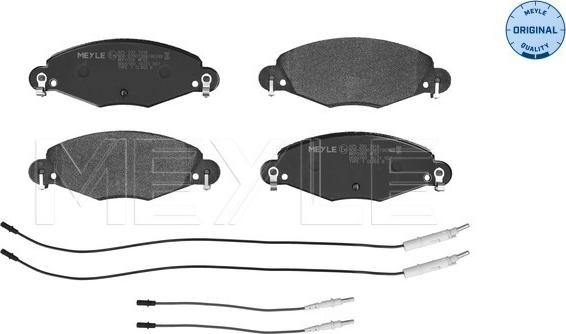 Meyle 025 232 7318 - Комплект спирачно феродо, дискови спирачки vvparts.bg