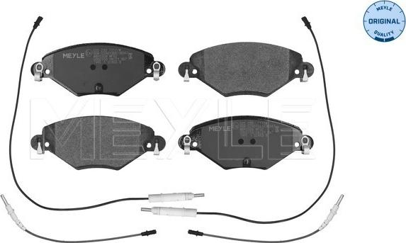 Meyle 025 232 7717/W - Комплект спирачно феродо, дискови спирачки vvparts.bg