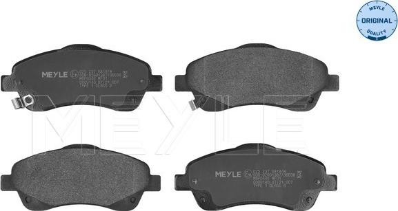 Meyle 025 237 6819/W - Комплект спирачно феродо, дискови спирачки vvparts.bg