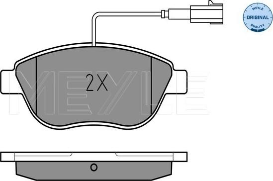 Meyle 025 237 0918/W - Комплект спирачно феродо, дискови спирачки vvparts.bg